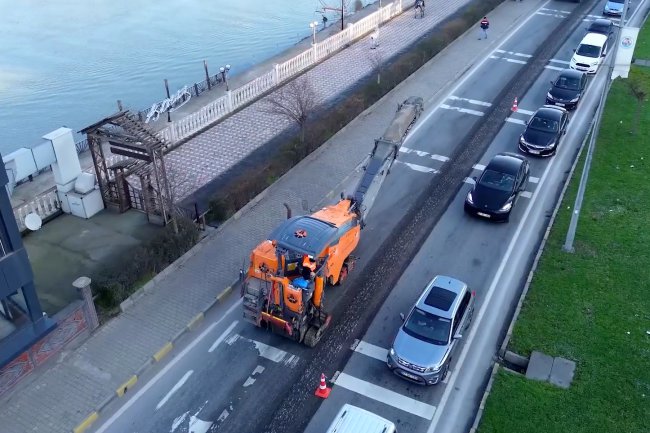 GÜLÜÇ BELEDİYESİ VE KARAYOLLARI GENEL MÜDÜRLÜĞÜ İŞBİRLİĞİ İLE, ÇENGELBURNU MEVKİİ'NDE BAKIM ONARIM ÇALIŞMASI YAPILMIŞTIR