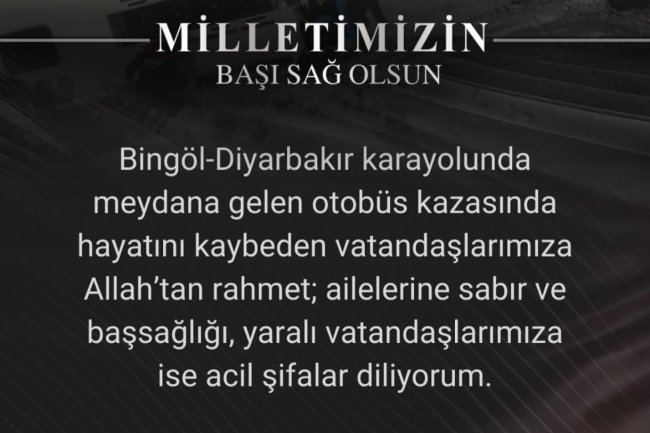 MİLLETİMİZİN BAŞI SAĞOLSUN