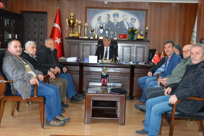 ÇENGEL MAHALLESİ MUHTARI BAŞKANIMIZI ZİYARETTE BULUNDU