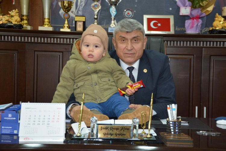 BAŞKANIMIZIN MİNİK MİSAFİRİ...