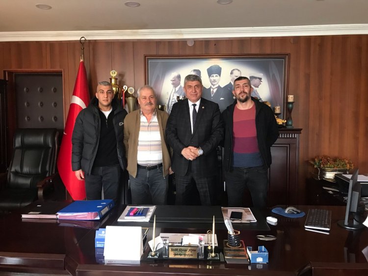 BAŞKANIMIZI ZİYARETTE BULUNDULAR