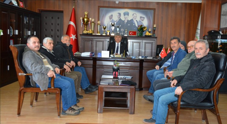 ÇENGEL MAHALLESİ MUHTARI BAŞKANIMIZI ZİYARETTE BULUNDU