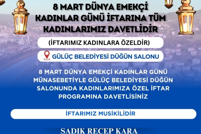 İFTARA DAVET...