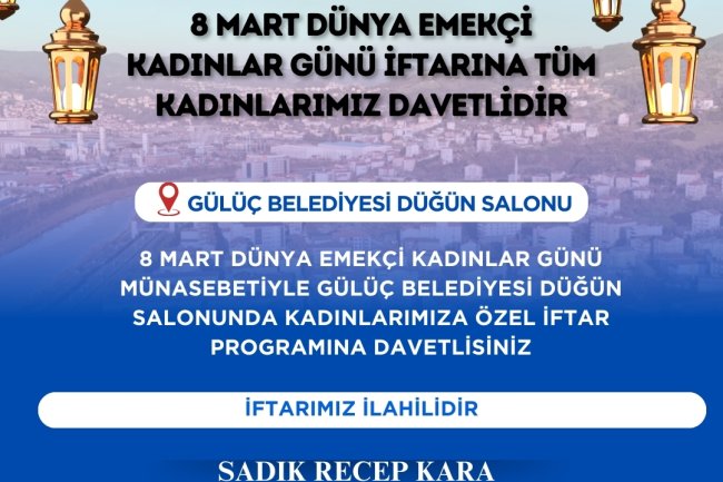 İFTARA DAVET