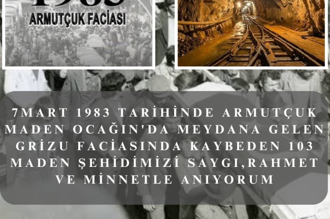 MADEN ŞEHİTLERİMİZİ SAYGI,RAHMET VE MİNNETLE ANIYORUM