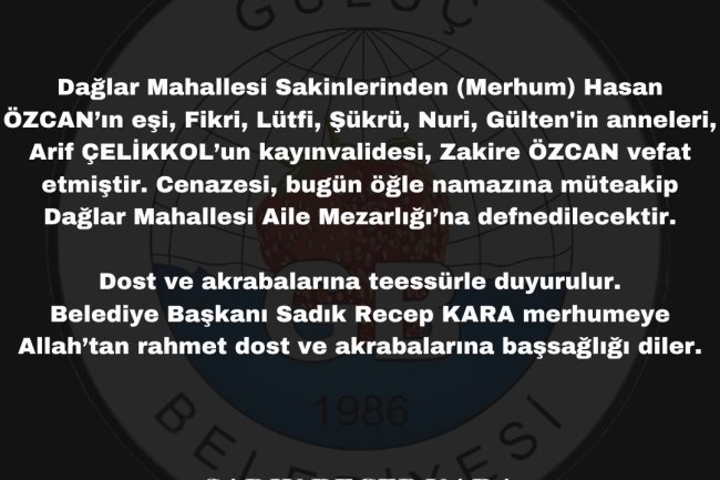 Vefat & Başsağlığı