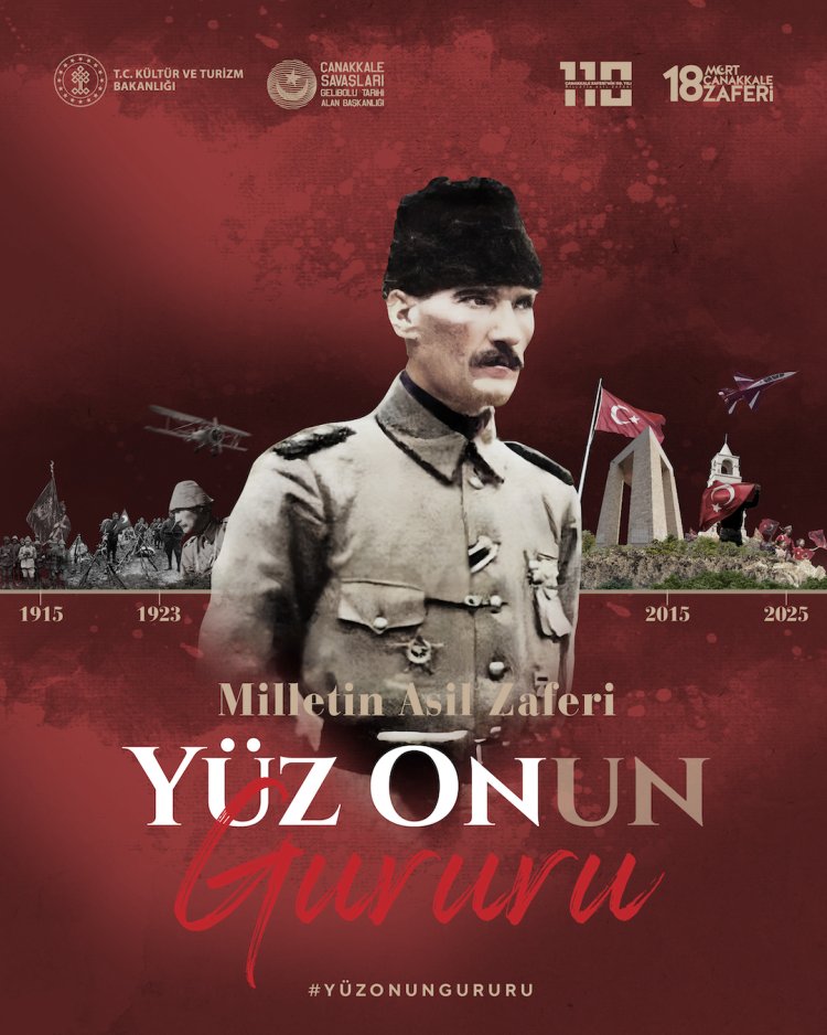 ÇANAKKALE ZAFERİNİN 110.YILDÖNÜMÜ KUTLU OLSUN...