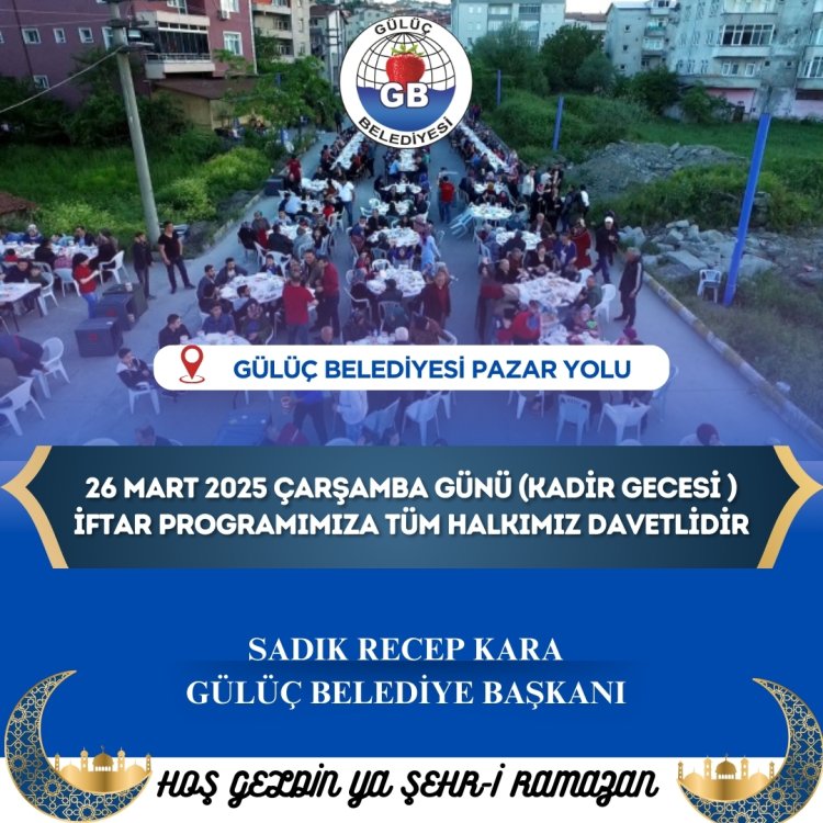 İFTAR PROGRAMIMIZA TÜM HALKIMIZ DAVETLİDİR...