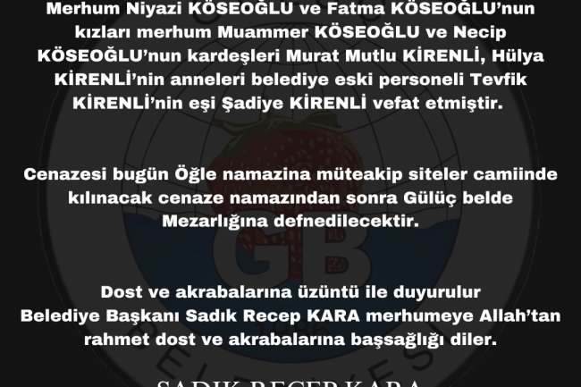 Vefat & Başsağlığı