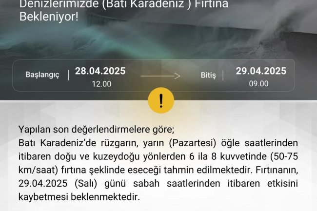 Denizlerimizde Fırtına Bekleniyor...