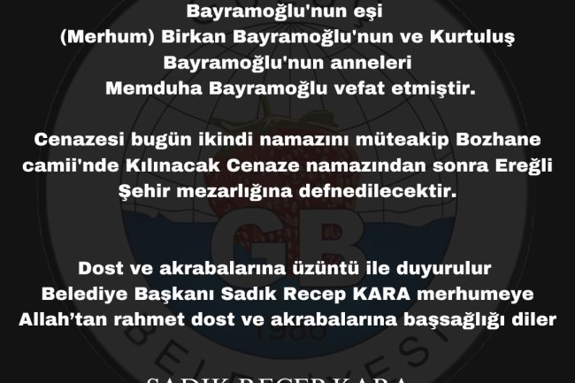 VEFAT &  BAŞSAĞLIĞI