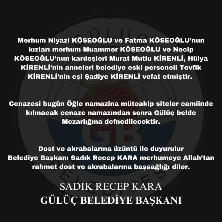 Vefat & Başsağlığı