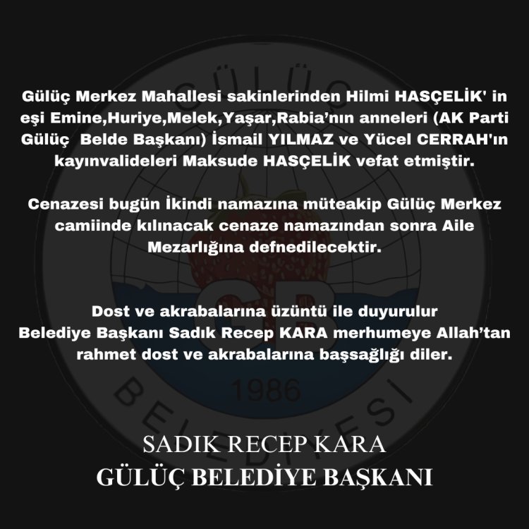 Vefat & Başsağlığı
