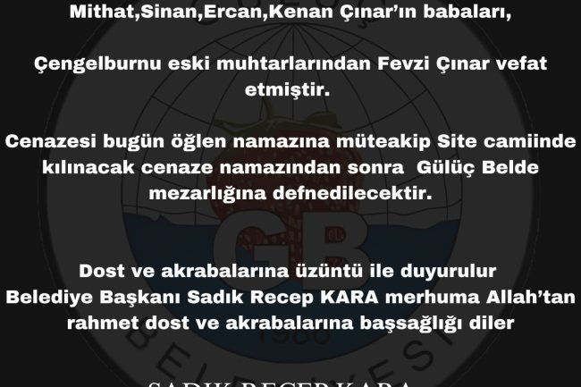 Vefat & Başsağlığı