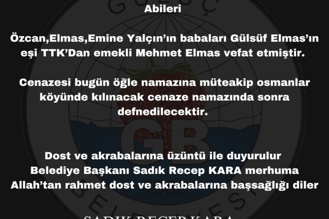 VEFAT &  BAŞSAĞLIĞI