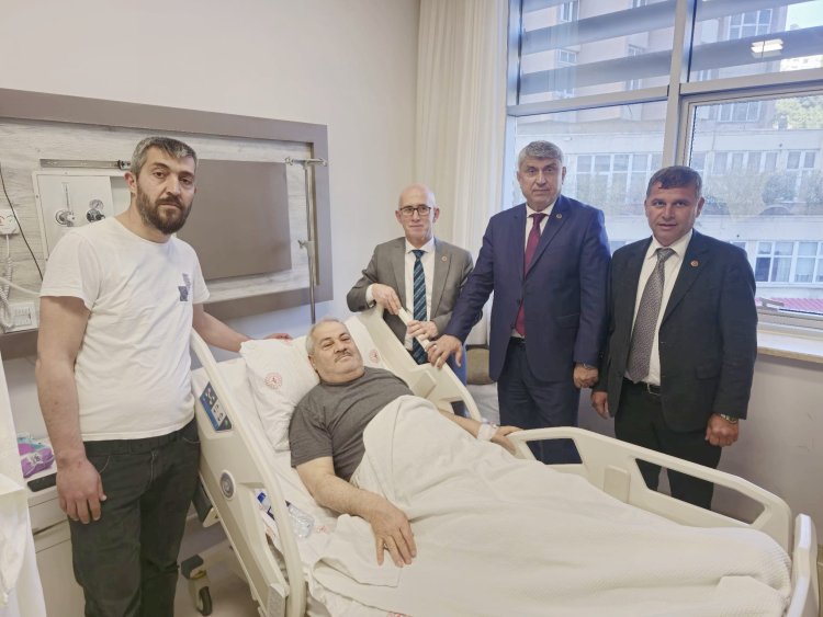 GEÇMİŞ OLSUN ZİYARETİNDE BULUNDUK...