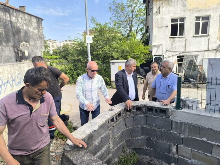 GÜLÜÇ VESİLE DİKMEN İLKOKULUNDA İLK KAZMA VURULDU