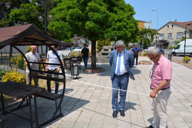 Gülüç Belediye Sadık Recep Kara Sahada İncelemelerde Bulundu