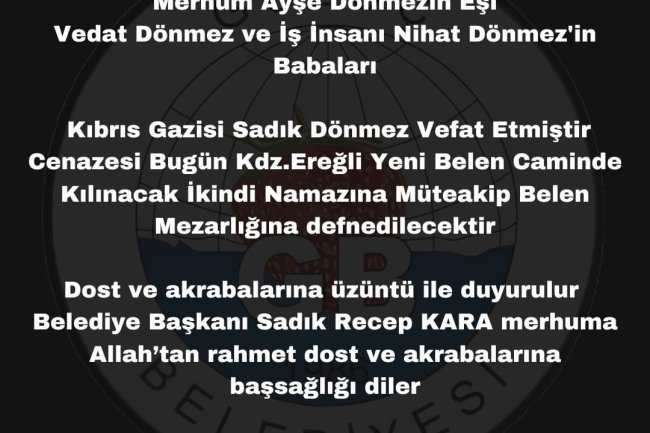 Vefat & Başsağlığı