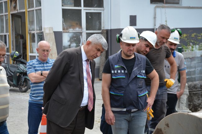 GÜLÜÇ VESİLE DİKMEN İLKOKULU İNŞAATINDA ÇALIŞMALAR SON HIZ DEVAM EDİYOR...