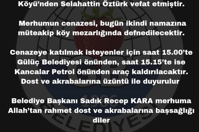 Vefat & Başsağlığı