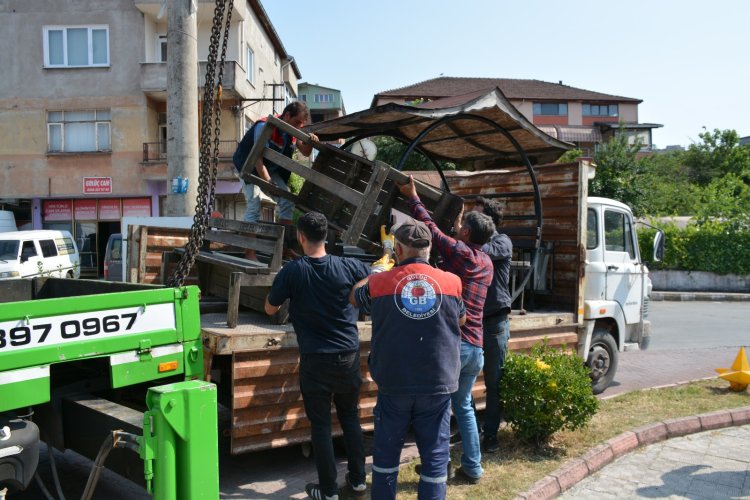 Gülüç Belediye Sadık Recep Kara Sahada İncelemelerde Bulundu
