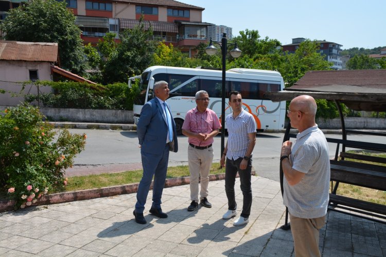 Gülüç Belediye Sadık Recep Kara Sahada İncelemelerde Bulundu