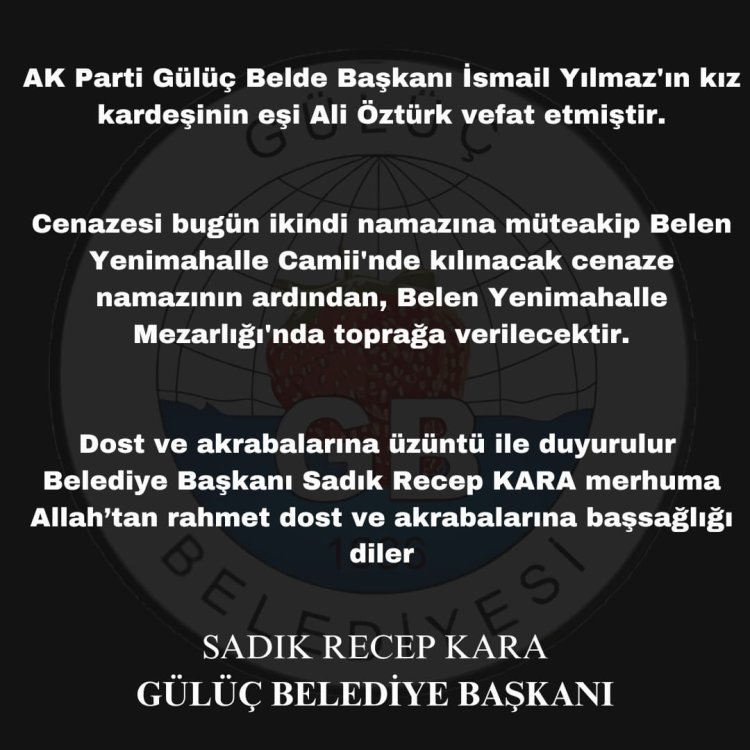 Vefat & Başsağlığı