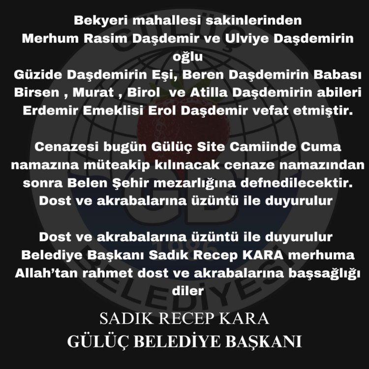 Vefat & Başsağlığı