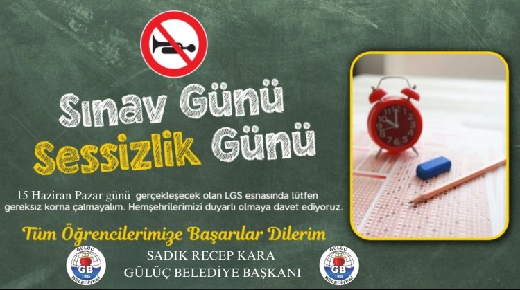 SINAV ESNASINDA LÜTFEN GEREKSİZ YERE KORNAYA BAŞLAYALIM...