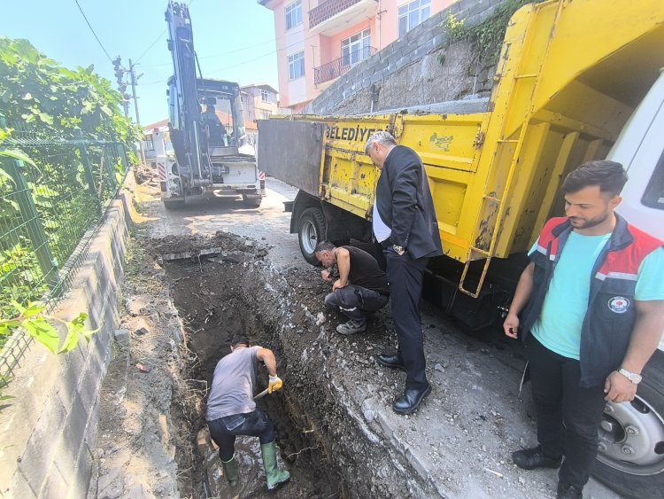 BELEDİYE BAŞKANIMIZ SAHADA...