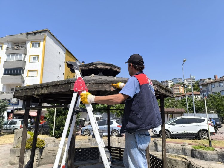 DİNLENME VE SOSYALLEŞME ALANLARIMIZ YENİLENİYOR...