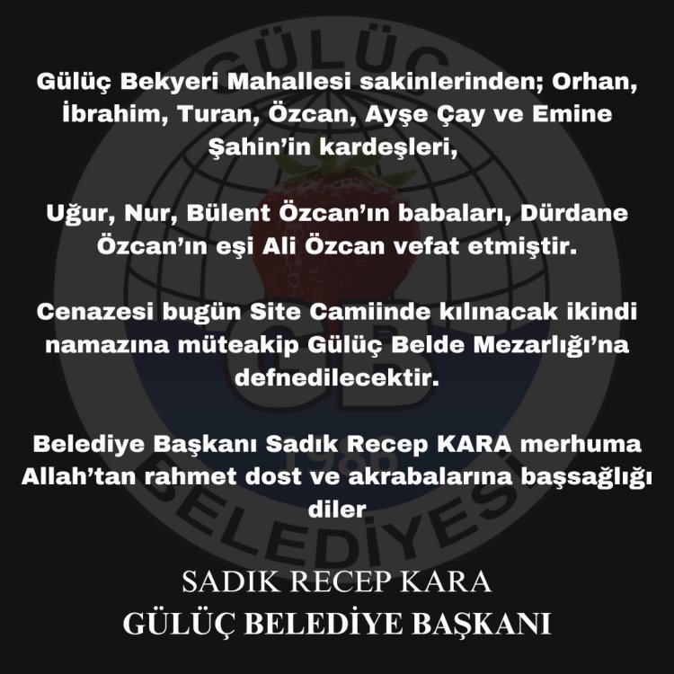 VEFAT & BAŞSAĞLIĞI