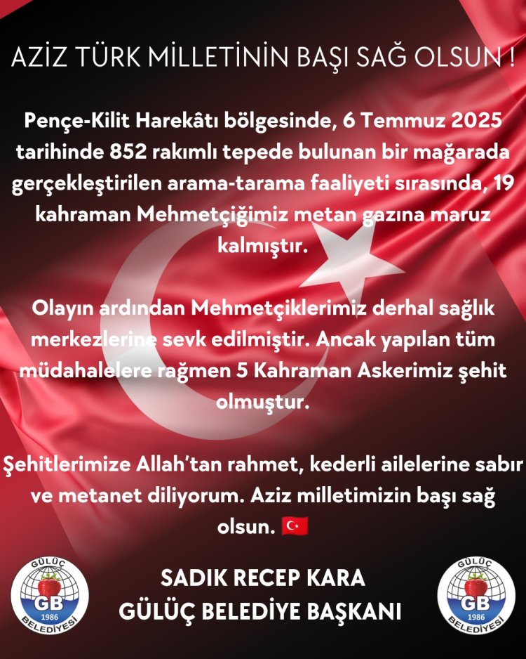 AZİZ MİLLETİMİZİN BAŞI SAĞ OLSUN