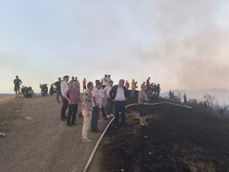 TOPÇALI MAHALLESİNDEKİ YANGINA ANINDA MÜDAHALE EDİYORUZ...