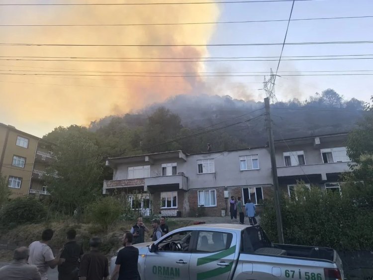 TOPÇALI MAHALLESİNDEKİ YANGINA ANINDA MÜDAHALE EDİYORUZ...