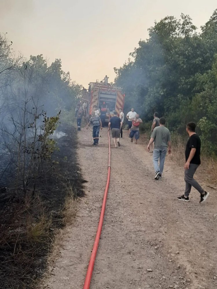 TOPÇALI MAHALLESİNDEKİ YANGINA ANINDA MÜDAHALE EDİYORUZ...
