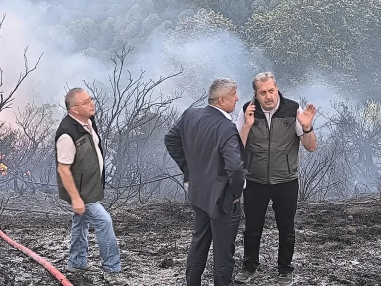 TOPÇALI MAHALLESİNDEKİ YANGINA ANINDA MÜDAHALE EDİYORUZ...