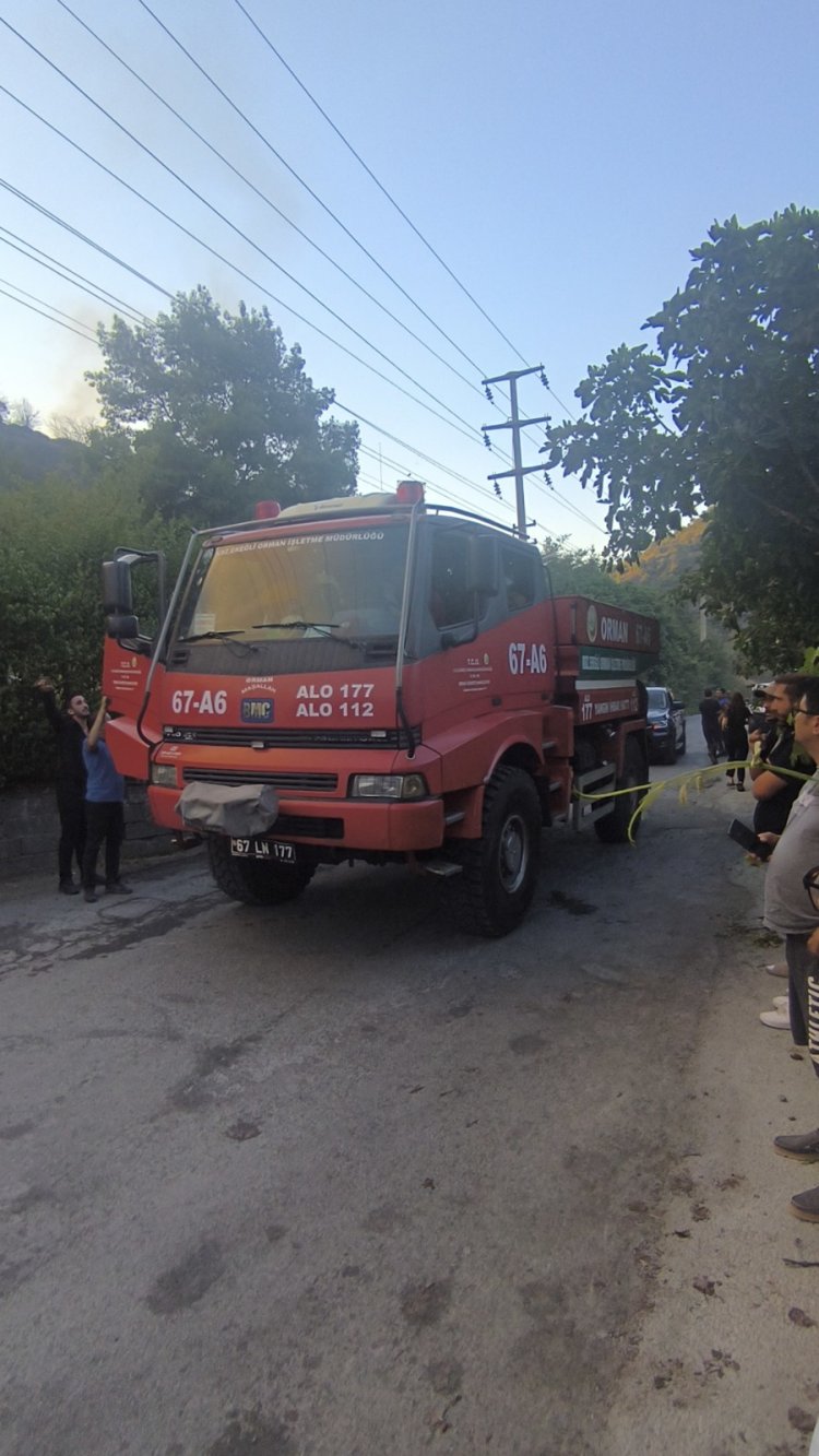 TOPÇALI MAHALLESİ’NDE BAŞLAYAN YANGIN KONTROL ALTINA ALINDI