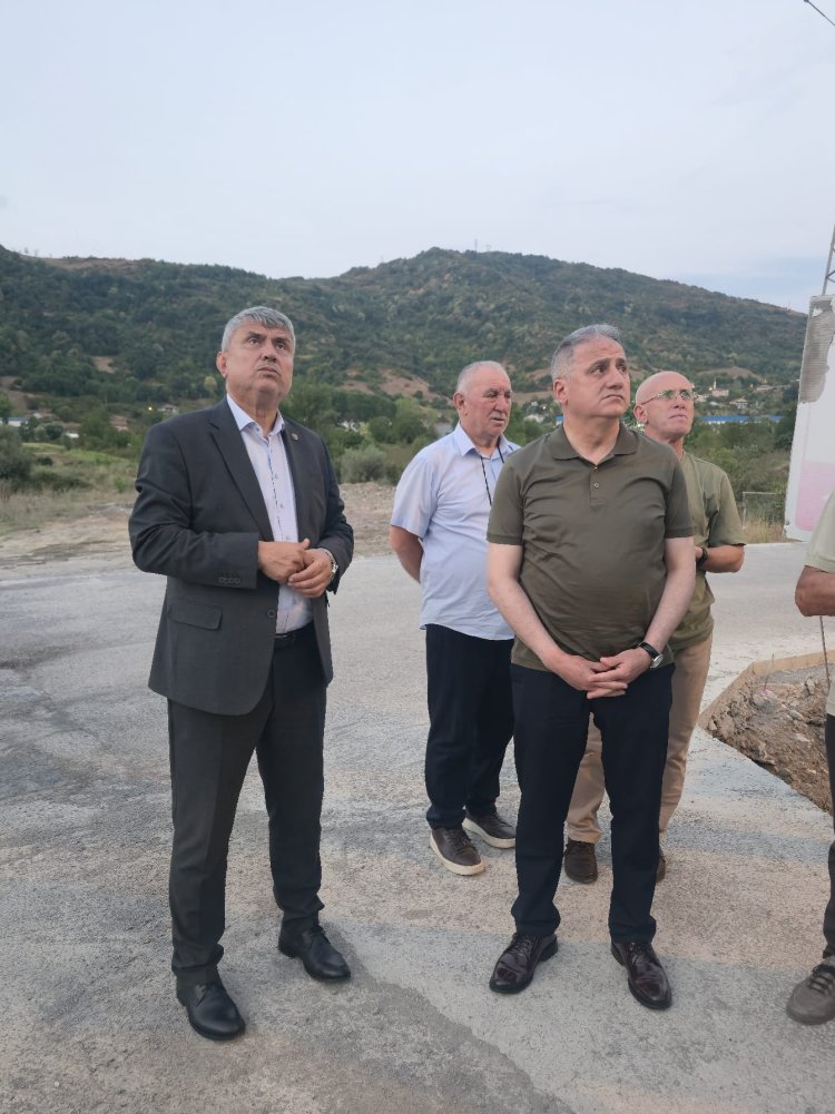 YANGIN BÖLGESİNDE İNCELEMELERDE BULUNDUK.