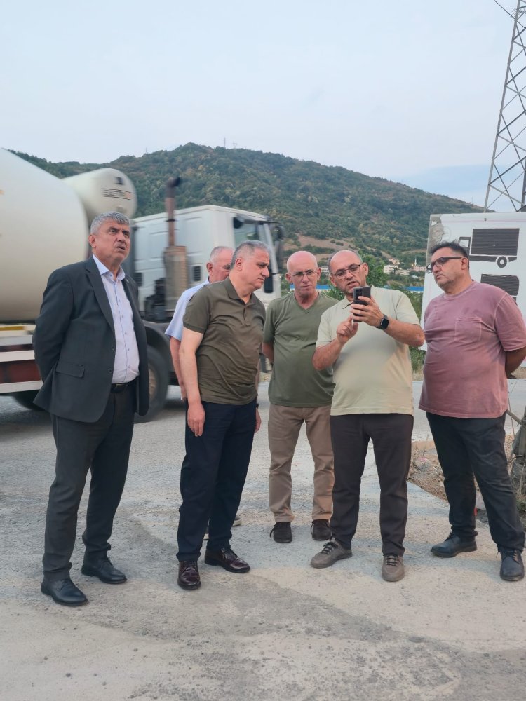 YANGIN BÖLGESİNDE İNCELEMELERDE BULUNDUK.
