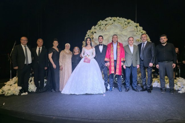 GENÇ ÇİFTİMİZE BİR ÖMÜR BOYU MUTLULUKLAR DİLERİZ