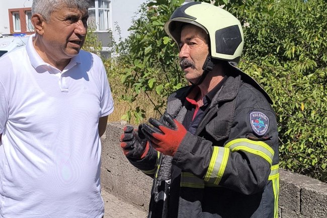 BEKYERİ MAHALLESİNDE YANGIN PANİĞİ!
