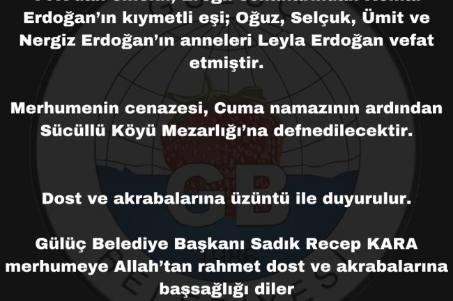 VEFAT & BAŞSAĞLIĞI