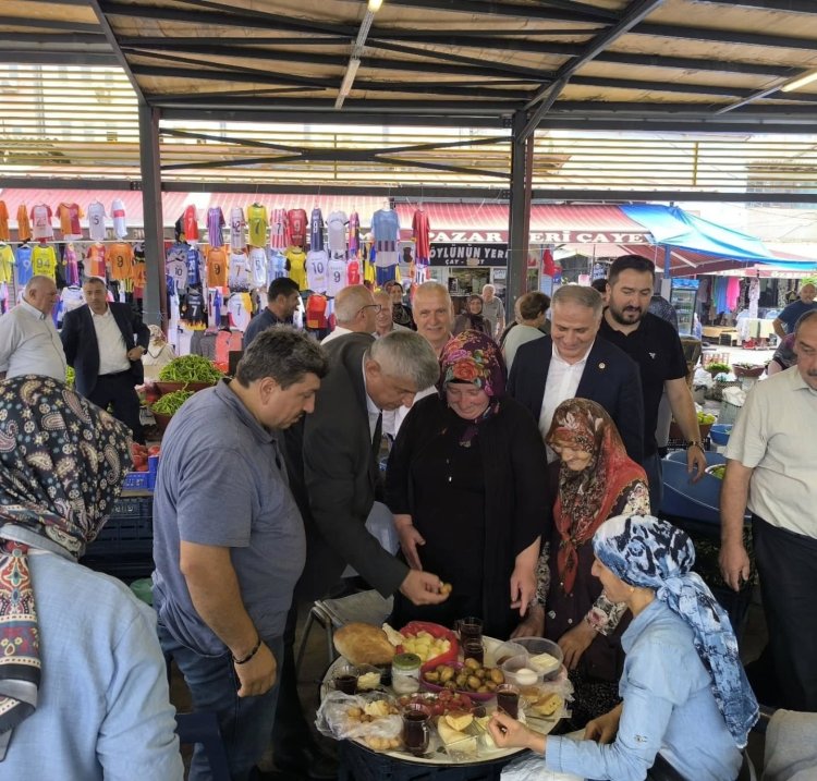  Kdz. Ereğli Kapalı Pazaryeri’nde Esnaf ve Hemşehrilerimizle Bir Aradayız