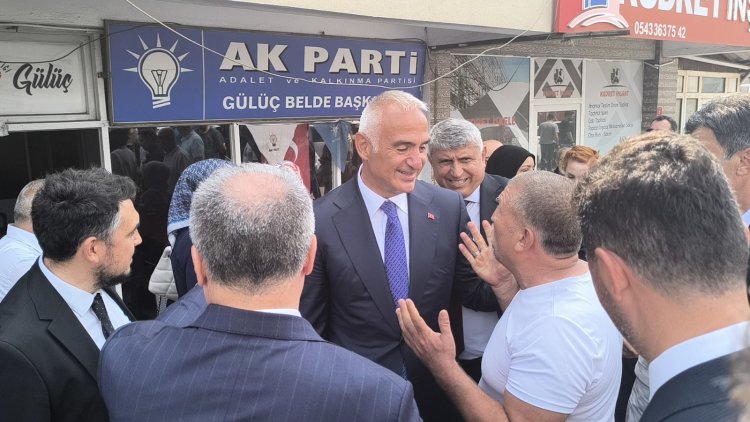 SAYIN KÜLTÜR VE TURİZM BAKANIMIZI AĞIRLADIK