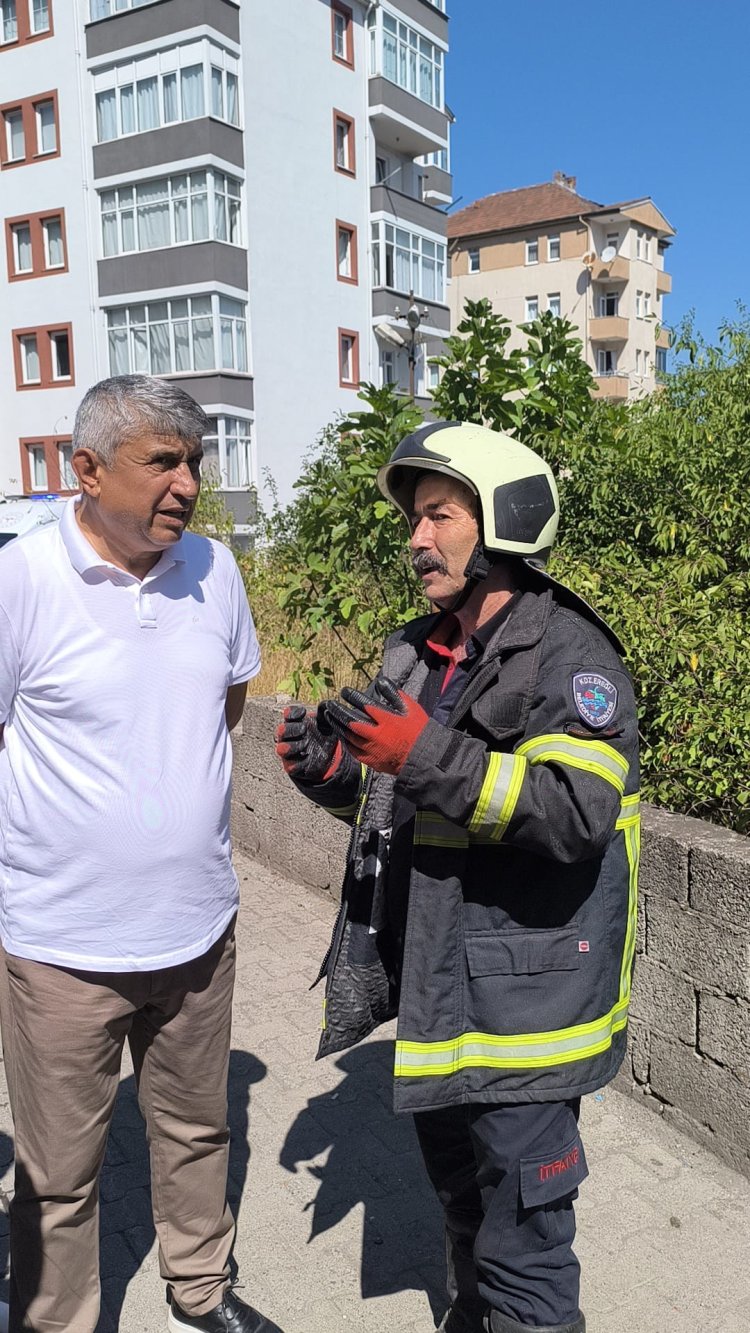 BEKYERİ MAHALLESİNDE YANGIN PANİĞİ! 