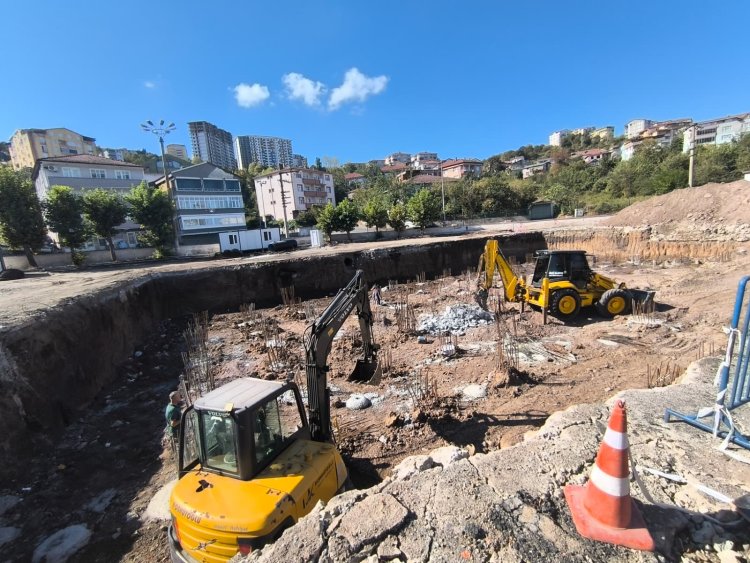 GÜLÜÇ VESİLE DİKMEN İLKOLUNDA FORE KAZIK ÇALIŞMALARI TAMAMLANDI