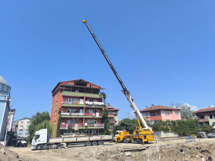 GÜLÜÇ VESİLE DİKMEN İLKOLUNDA FORE KAZIK ÇALIŞMALARI TAMAMLANDI