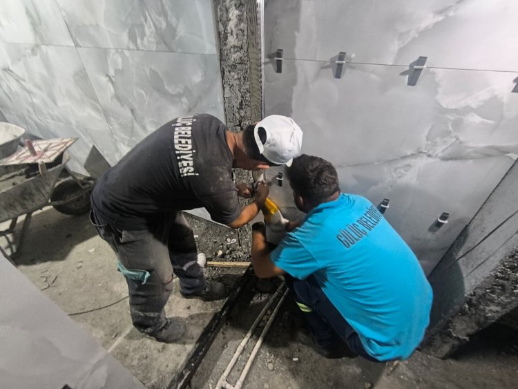 DÜĞÜN SALONU MESCİT VE TUVALETLERİNDE İNCELEMELERDE BULUNULDU